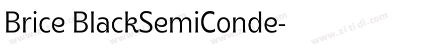 Brice BlackSemiConde字体转换